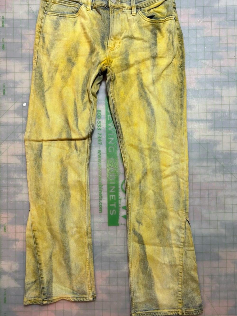 Hudson Jeans Straight Yellow with Black Wash